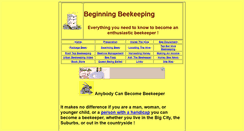 Desktop Screenshot of beginningbeekeeping.com